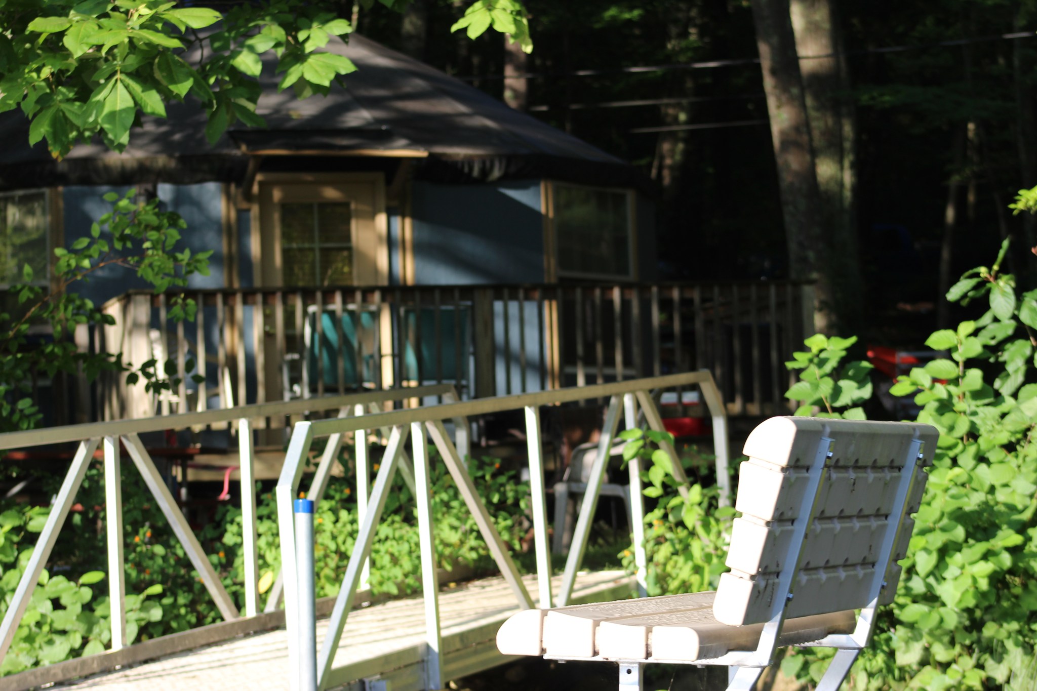 Yurt rental at Sutton Falls Camping Area